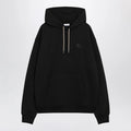 Burberry - Black sweatshirt with Check-pattern inserts