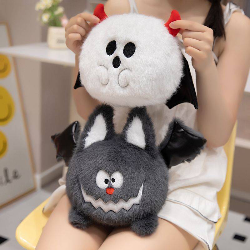 Halloween Theme Pumpkin Ghost Spider Plush