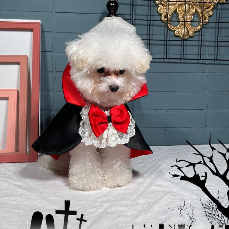 Vampire Cloak Halloween Pet Costume